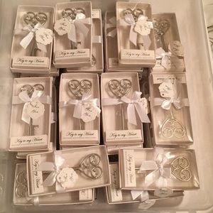 Key to My Heart favor bottle opener 43 pieces